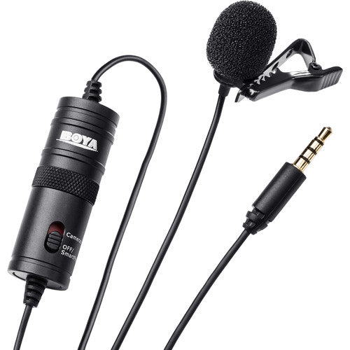 BOYA BY-M1 Omnidirectional Lavalier Microphone (Black) - Bigtech Electronics