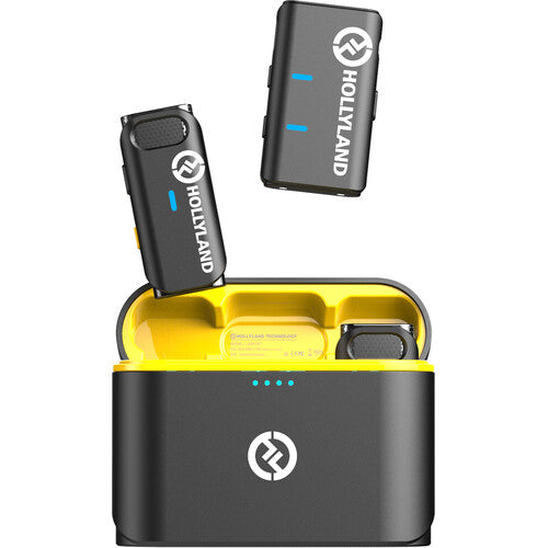 Hollyland LARK M1 DUO 2-Person Wireless Microphone System (2.4 GHz, Black) - Bigtech Electronics