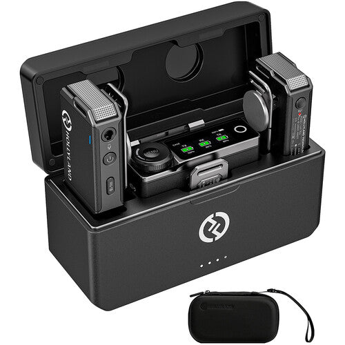 Hollyland LARK MAX Duo 2-Person Wireless Microphone System (2.4 GHz, Black) - Bigtech Electronics