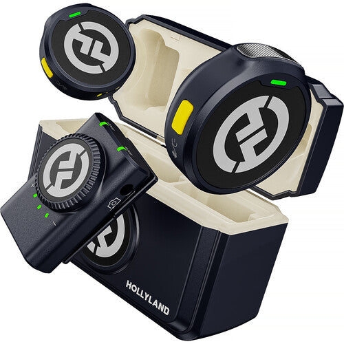 Hollyland LARK M2 DUO 2-Person Wireless Camera-Mount Microphone System (2.4 GHz, Shine Charcoal) - Bigtech Electronics