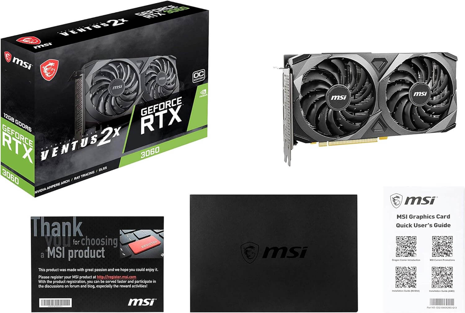 MSI GeForce RTX 3060 VENTUS 2X 12G OC NVIDIA 12 GB GDDR6 - Bigtech Electronics