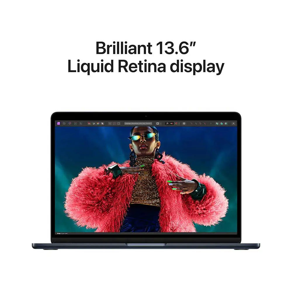 Apple MacBook Air 13", M3 chip with 8-core CPU and 8-core GPU, 8GB, 256GB SSD - Midnight ,English - Bigtech Electronics