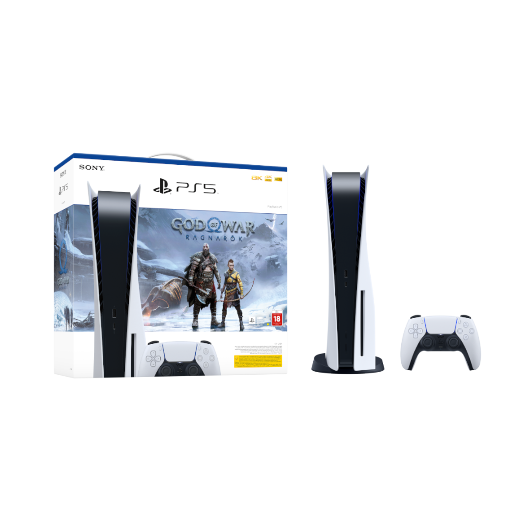 Sony PlayStation 5 (PS5) Disc Console with God of War Ragnarok Voucher (CFI1216A01GOWR-R) - Bigtech Electronics