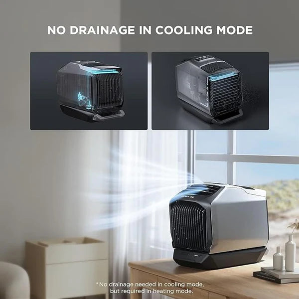 EcoFlow WAVE 2 Portable Air Conditioner (5100BTUs cooling,6100BTUs Heating ) Grey Color With Battery - Bigtech Electronics
